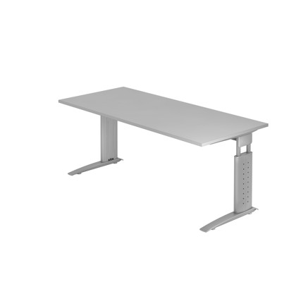 Schreibtisch US19 180x80 grau von Hammerbacher