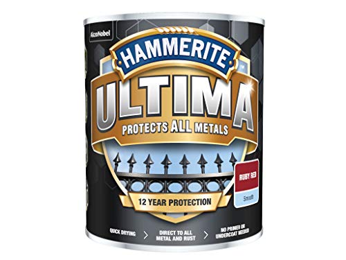 750 ml Hammerite Ultima Metallschutzlack glaenzend 750ml Rubinrot RAL3003 von Hammerite