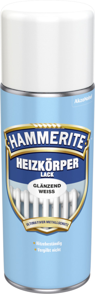 Hammerite Heizkörperlack Spray 400 ml weiß glänzend von Hammerite