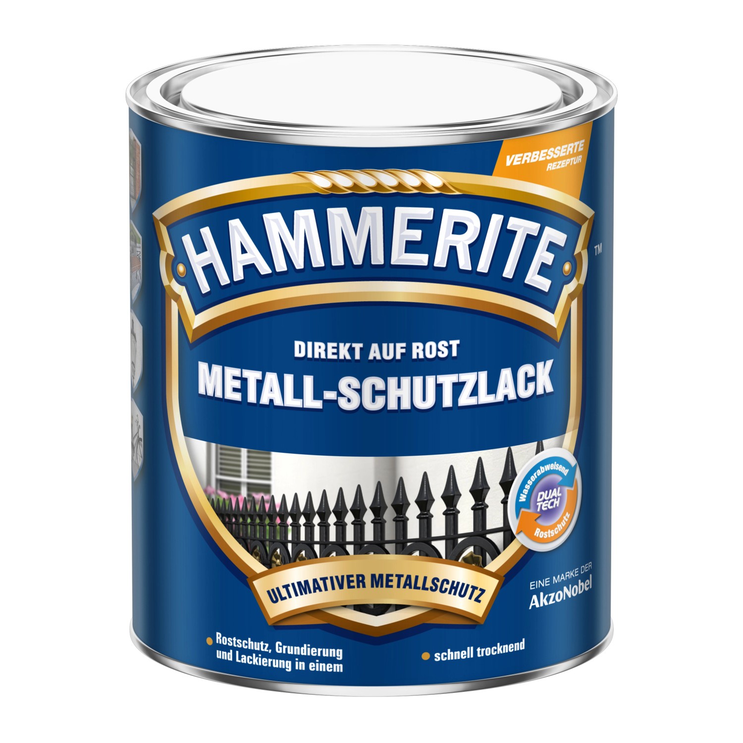 Hammerite Metall-Schutzlack Blau glänzend 250 ml von Hammerite