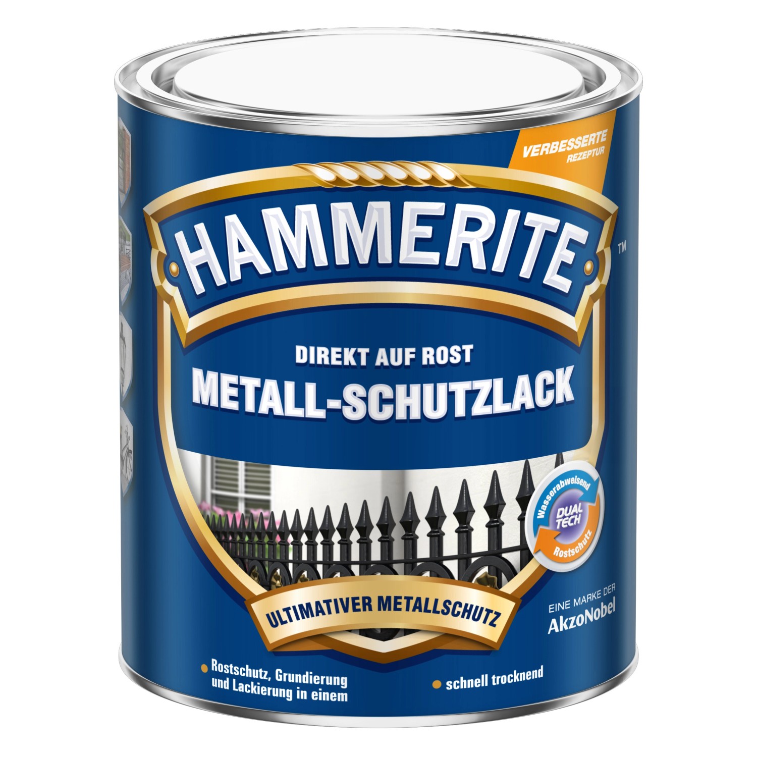 Hammerite Metall-Schutzlack Dunkelgrün matt 250 ml von Hammerite