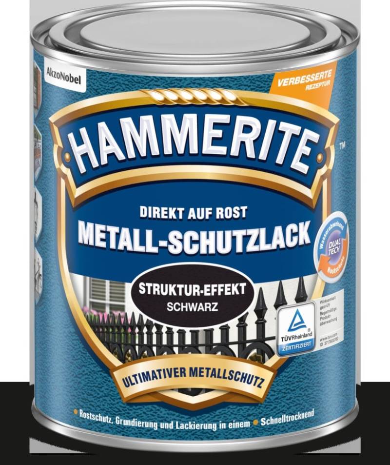 Hammerite Metall-Schutzlack Struktur-Effekt 750 ml schwarz Hammerite Metall-Schutzlack Struktur-Effekt 750 ml schwarz von Hammerite
