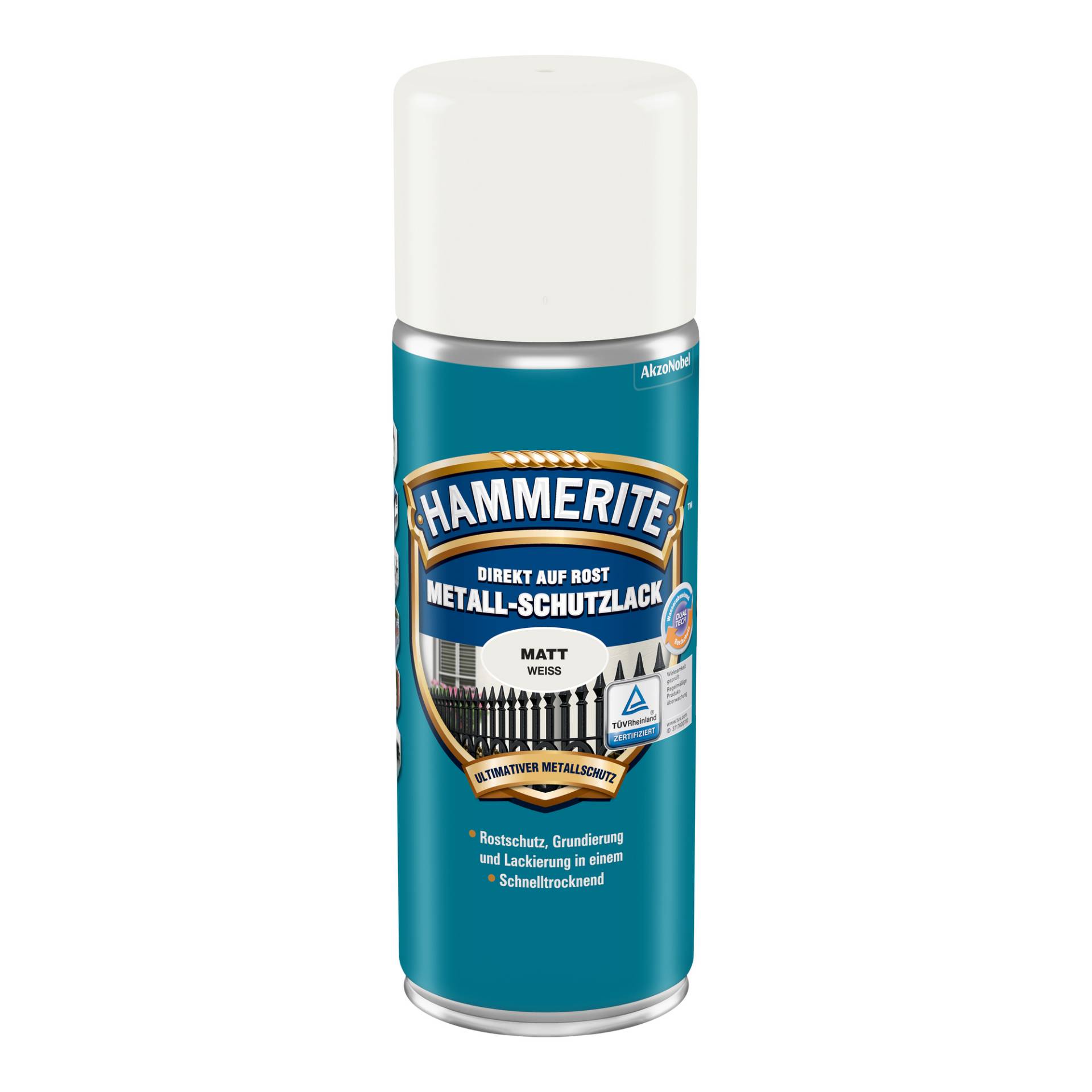 Hammerite Metallschutzlack-Spray weiß matt 400 ml von Hammerite