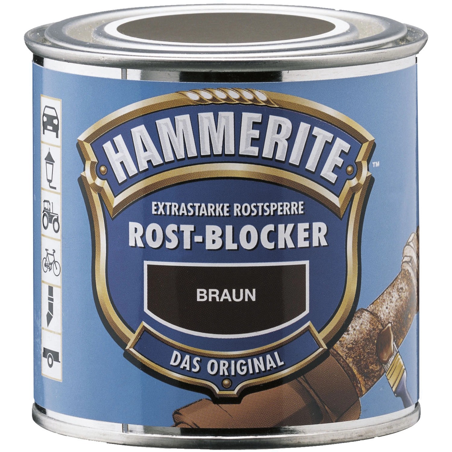 Hammerite Rost-Blocker Braun matt 250 ml von Hammerite