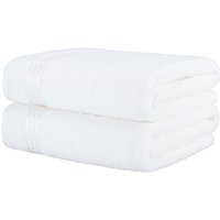 HAMMETEX Saunatuch "Hammetex 2er Set extra große Saunatücher", (Packung, 2 St., 80x200 Saunatücher), 100% Baumwolle – Weich & Saugfähig – Luxuriöse Große Spa-Badetücher von Hammetex