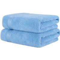 HAMMETEX Saunatuch "Hammetex 2er Set extra große Saunatücher", (Packung, 2 St., 80x200 Saunatücher), 100% Baumwolle – Weich & Saugfähig – Luxuriöse Große Spa-Badetücher von Hammetex