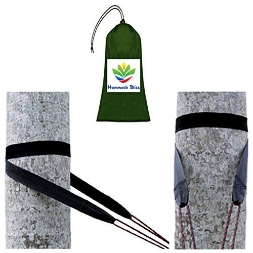 Hammock Bliss Tree Straps - Hang Any Hammock with Ease - Fast Setup - Super Strength - Only 85 Grams von Hammock Bliss
