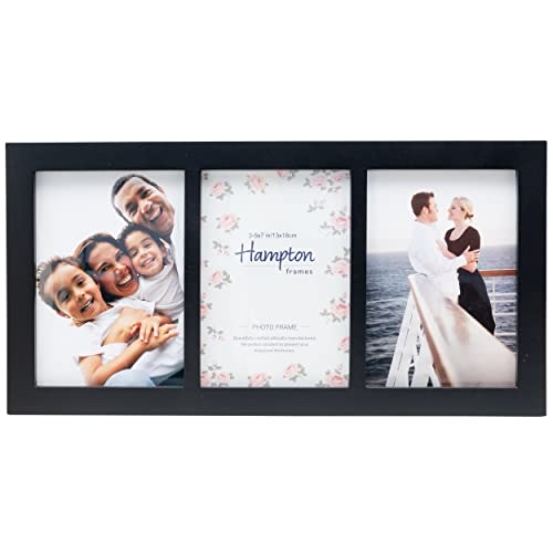 Hampton Frames GALLERY GAL57-3APBKP Bilderrahmen für mehrere Blenden, Acryl, ohne Glas, 3 Blenden, 13 x 18 cm, Schwarz von Hampton Frames