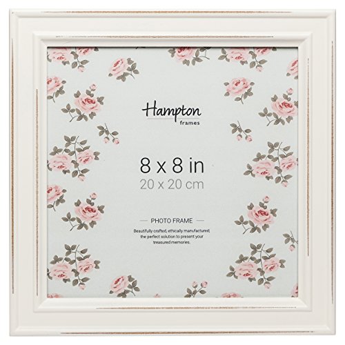 Hampton Frames PALOMA PAL301988W Bilderrahmen, quadratisch, Glas, 20 x 20 cm, Weiß von Hampton Frames