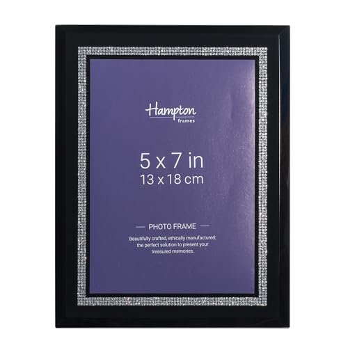 Hampton Frames RITZY RIT57BLK Bilderrahmen, Glas, glänzend, 13 x 18 cm, Schwarz Hampton Frames RITZY RIT57BLK Bilderrahmen, Glas, glänzend, 13 x 18 cm, Schwarz von Hampton Frames