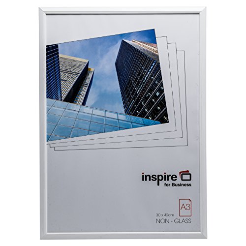 TPAC EASA3WHP inspire Bilderrahmen Easy Loader, A3, 14 mm, weiß von Hampton Frames