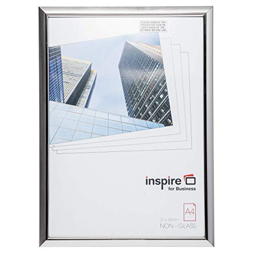 easa4svp Easy Loader Bilderrahmen A4 Zertifikat/Foto/Poster Rahmen in Silber mit nicht Glas Front- von Hampton Frames