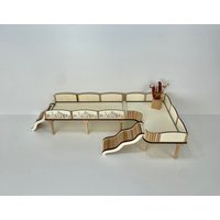 Kleine Rennbahn "Wildblumenwiese" Hamster/Ebenen Hamstergehege | Rechte Ausführung von Hamsterherz