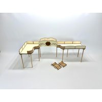 Rennbahn Mit Tunnel + Ausgang Blümchen Bunt Für Hamster von Hamsterherz