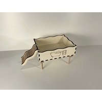 Sandbad/Buddelbox - Motiv Badewanne, Inkl. Leiter Für Hamster von Hamsterherz