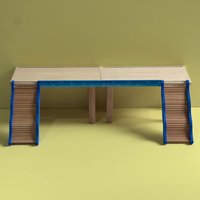 Hamster Rennbahn, Etage Im Nachthimmel Design Mit 2 Treppen - Einrichtung Hamsterkäfige Und Hamstergehege, Hamsterzubehör, Hamstermöbel von HamsterhomeDE