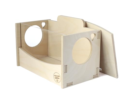 Hamster und Mäuse Badehaus Modern Spa - das stilvolle Sandbad aus Holz mit abnehmbarem Deckel und Abnehmbarer Panoramascheibe Hamster und Mäuse Badehaus Modern Spa - das stilvolle Sandbad aus Holz mit abnehmbarem Deckel und Abnehmbarer Panoramascheibe von Hamsterwelten