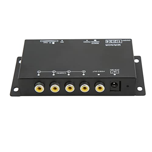 Hamwesh 4 Channel Car DVR Recorder, 720p HD Mobile Fahrzeug Digitales Video -Rekorder -Kit mit Fernbedienung für Schulbusse Tankwagen von Hamwesh