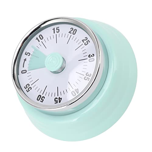 Hamwesh 60 Minuten Küchentimer, Mechanischer Kochtimer mit Visuellem Display -Zifferblatt für Schullernprojekte und Zahnbürstenaufgaben (hellgrün) von Hamwesh
