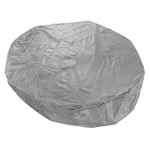 Hamwesh -Abdeckung, 190 Silber Polyester TAFT Wasserdicht, Staubfeste, Faltbare Runde Abdeckung mit Einfacher Installation für Außenwannen und Heißen Federn (Grey #15) von Hamwesh