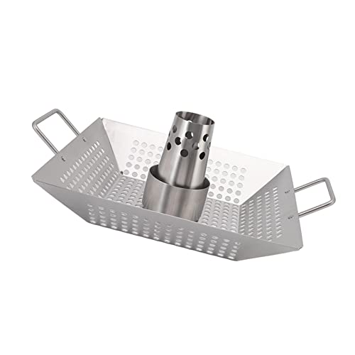 Hamwesh Bier Dosenpfanne, Food Grade Edelstahl -Rösterregal mit 2 Griff Zum Backen von Kabob Fisch Gemüse Truthahn Außerhalb Raucher von Hamwesh