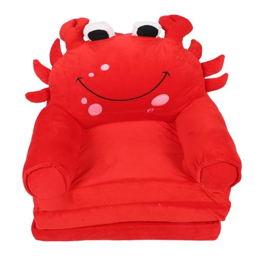 Hamwesh Cabrio -Sofa Bett für, Faltbare 2 -in 1 Sofa Stuhl mit Ergonomischem Design für Kleinkindjungen Mädchen Grau Einhornmuster Soft Kissen Schaumkern Cabrio Lounge Stuhl (Rot) von Hamwesh