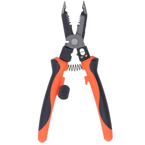 Hamwesh Drahtstripper, 7 in 1 Multifunktionales Premium -Stahlstahl -Hochleistungs Crimp Werkzeug mit Ergonomischem Griff Zum Klemmen von Hamwesh