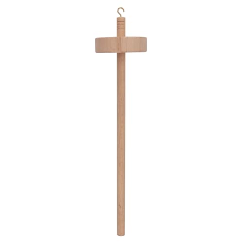 Hamwesh Drop -Spindel, Handgeschnitzte Holz -Top Wirbelspindel für Garnherstellung mit Notch Design für Anfänger Nähen und Strickprojekte von Hamwesh