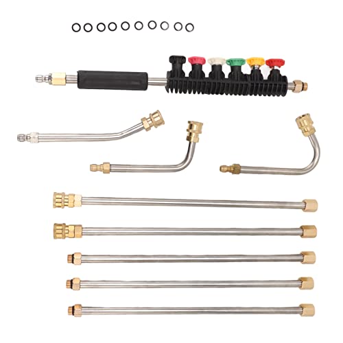 Hamwesh Druckscheibe -Erweiterungsstab Set, 5 Winkel mit 6 Düsen für Auffahrten Einstellbar von Hamwesh