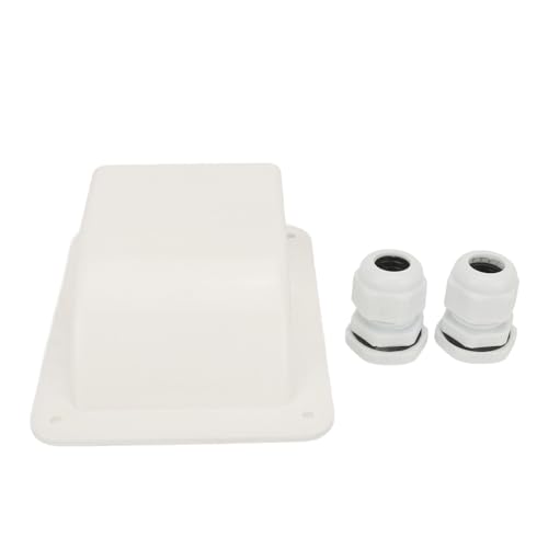 Hamwesh Eingangsdrüse für Solarkabel, wasserdichte ABS Dual -Kabel -Anschlussgehäuse mit UV beständigem Material für Caravans Boote Marine (White) von Hamwesh