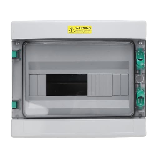 Hamwesh Elektrische Anschlusskasten, 12 Schaltkreisverteilungsbox ABS Kunststoff IP66 Regensicherer Staubdestellter Outdoor -Stromkasten mit Transparenter Abdeckung für Innen- und von Hamwesh
