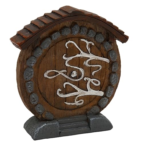 Hamwesh Feen -Türen für Garten Im Freien, Harz Miniatur 3D -Tür mit Skurriler Dekoration für den Gebrauch Im Freien 4,1 X 3,9 X 1in von Hamwesh