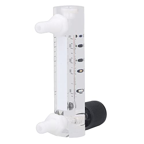 Hamwesh Gasströmungsmesser, Einstellbare 10-1000 Ml/min-Durchflussregler mit Acrylmaterial für Sauerstoff- und Luftgasmessung Hamwesh Gasströmungsmesser, Einstellbare 10-1000 Ml/min-Durchflussregler mit Acrylmaterial für Sauerstoff- und Luftgasmessung von Hamwesh