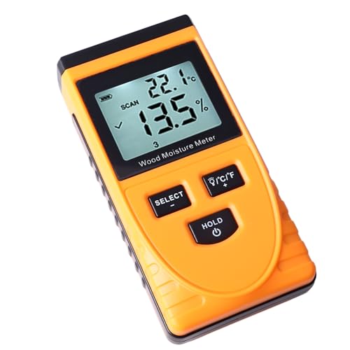 Hamwesh Holzfeuchtigkeitsmessgerät, Digitaler Feuchtigkeitsdetektor ohne LCD -Display 8 Level für das Brennholz von Holzwall. von Hamwesh