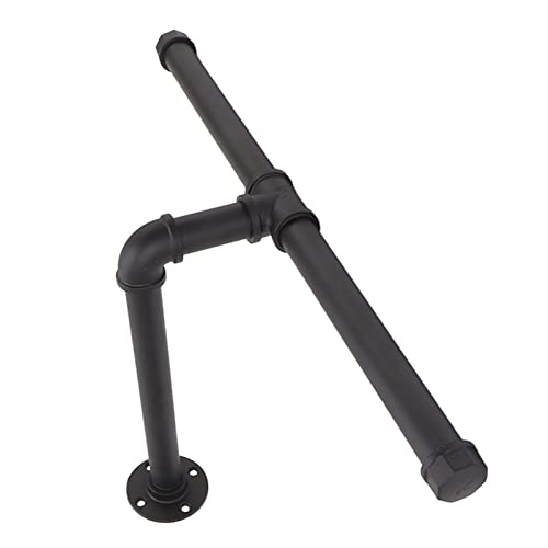 Hamwesh Industrierohrkleidung Rack, 10 Pfund Ladungskapazität Wandmontierter Eisenschichtbügel mit Schrauben für Badezimmerschlafzimmerschranklager von Hamwesh