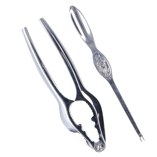 Hamwesh Krabbencracker und Krabbenlöffel Set, Edelstahl -Meeresfrüchte -Werkzeuge mit 2pcs Easy Opener für Krabbenhummer Langusten Shrimps, Geschirrspüler Sicher Hamwesh Krabbencracker und Krabbenlöffel Set, Edelstahl -Meeresfrüchte -Werkzeuge mit 2pcs Easy Opener für Krabbenhummer Langusten Shrimps, Geschirrspüler Sicher von Hamwesh