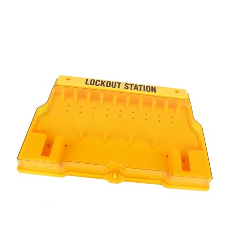 Hamwesh Lockout -Tagout -Station, Langlebige Plastiksperrstation mit Abdeckung für Sicherheitsvorhängeschlösser und Hasp Schlösser von Hamwesh