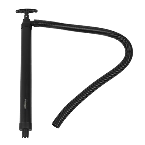 Hamwesh Manuelle Bilgenpumpe, Handbetriebene Wasserpumpe mit Reversiblen Schlauch für Boote Kajaks Kanusyachten Fischerboote Schnellboote Abwassertransfer 24,7 Zoll Länge (BLACK) von Hamwesh