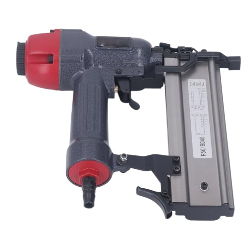 Hamwesh Pneumatic Brad Nailer, 2 in 1 Nagelpistole Grundnahrungsmittel mit 100 Stück Kapazität für die Hölzbearbeitungskabinettsgezierung von F50 Nägeln 90 Staple 20-50 Mm von Hamwesh