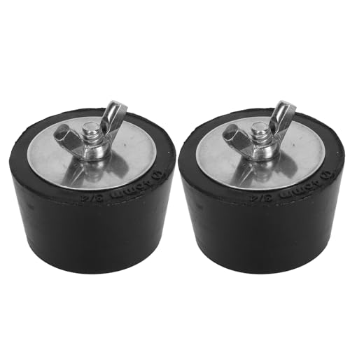 Hamwesh Pool Winterende Stecker, 2 Pack -Gummi -Pool Stecker Return Line mit Edelstahlschrauben für EIN Inground Oberhalb des Gemahlenen (45 mm) von Hamwesh