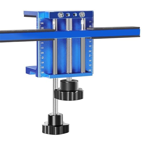 Hamwesh Schranktür -Montage -Jig, Einstellbare Höhe Aluminiumlegierung Hardware Werkzeug mit Stützarm und Klemme für Schrankplatten mit Einer Dicke von 2 Zoll von Hamwesh
