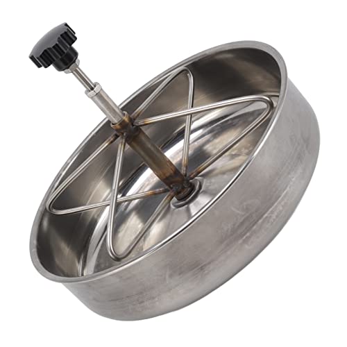 Hamwesh Schweinefutterautomaten, Edelstahl Gemahlene Ferkel Fütterungstrog mit Großer Kapazität für Viehgeflügelhähnchenschaferziegen, die das Greifen von Lebensmitteln Verhindern (#1) von Hamwesh