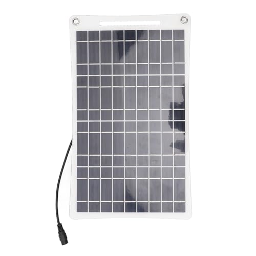 Hamwesh Solarpanel -Ladegerät, 12W 18 V Tragbares Wasserdichte Dual -USB Solar Batterie Ladegerät für Camping Wanderreisen Im Freien mit IP65 Bewertung für 12 V Batterie von Hamwesh