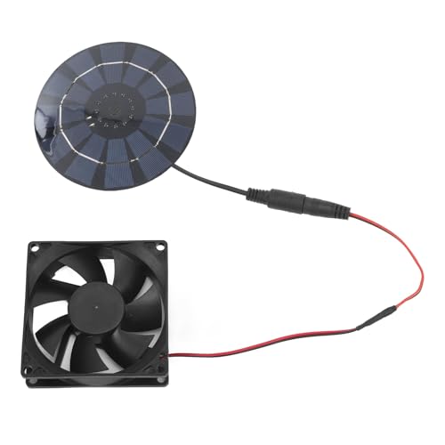 Hamwesh Solarpanel -Lüfterkit, 10W wasserdichte Solarabluftlüfter mit Beatmungsgerät für Gewächshäuser Hühner Coops Sheds Tierhäuser von Hamwesh