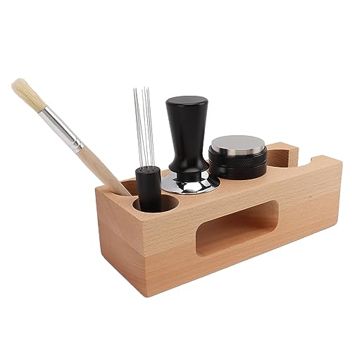 Hamwesh Tamping Station, Holz 51 -mm -Kaffeezubehör mit 5 Löchern für Pulververteiler Rühren Nadel Portafilter für Baristas Hamwesh Tamping Station, Holz 51 -mm -Kaffeezubehör mit 5 Löchern für Pulververteiler Rühren Nadel Portafilter für Baristas von Hamwesh