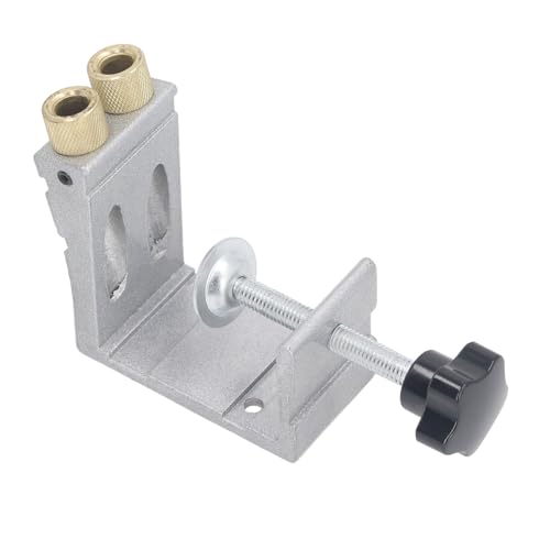 Hamwesh Taschenloch -Jig -Kit, Aluminiumlegier Holzbearbeitungstool mit Bohrern für Projekte und Reparaturen zu Hause von Hamwesh