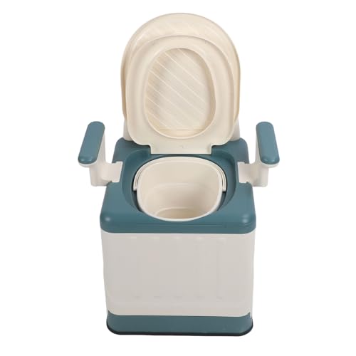 Hamwesh Tragbare Toilette für Erwachsene, Klappende Camping -Toilette mit Geruchsversiegeltem Eimer für Außenreise -Wanderfischereifahrzeuge Nutzung von Hamwesh