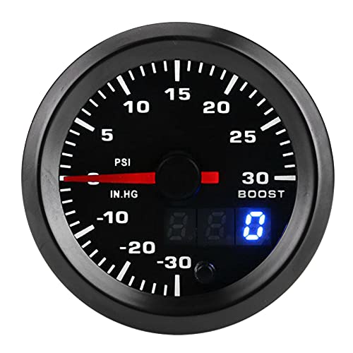 Hamwesh Turbo -Boost -Messgerät, 7 Farb LED Display mit Blauer Beleuchtung für Universelle 12 V Autos Hamwesh Turbo -Boost -Messgerät, 7 Farb LED Display mit Blauer Beleuchtung für Universelle 12 V Autos von Hamwesh