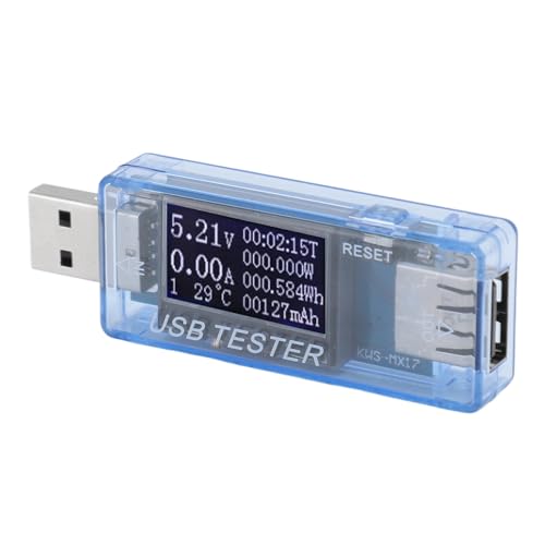 Hamwesh USB -Tester, Digitaler Spannungsstrommesser mit Multifunktionsanzeige für USB2.0 -Ladeerkennung Hamwesh USB -Tester, Digitaler Spannungsstrommesser mit Multifunktionsanzeige für USB2.0 -Ladeerkennung von Hamwesh