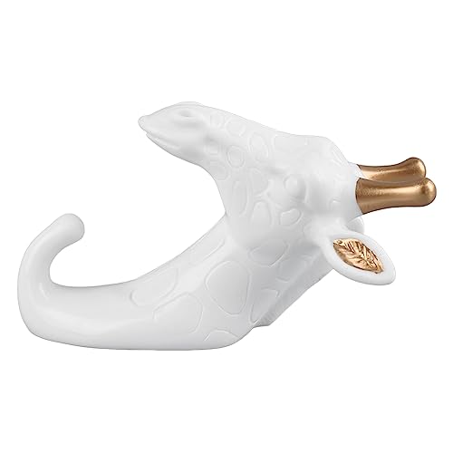 Hamwesh Wandhaken, Tierischer Harzhaken mit Abnehmbaren Hörnern für das Badezimmer Eingangswand Organizer, 3D -Design Dekorativ (#10) von Hamwesh